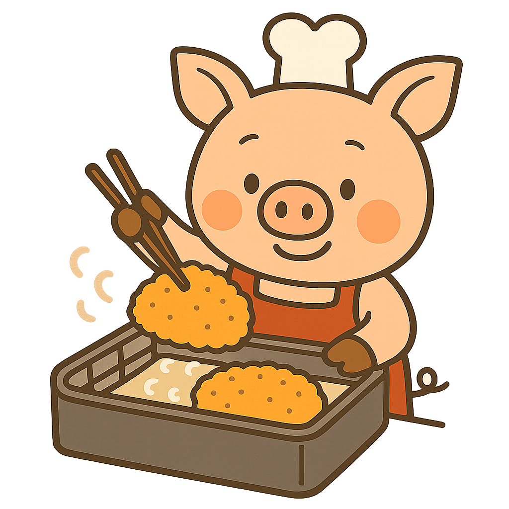 豚イラスト背景